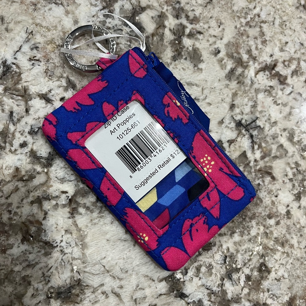 Vera Bradley Art Poppies ID & Card Holder Retired